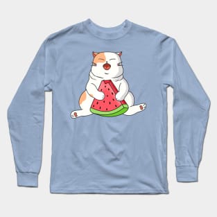 Cat Watermelon Long Sleeve T-Shirt